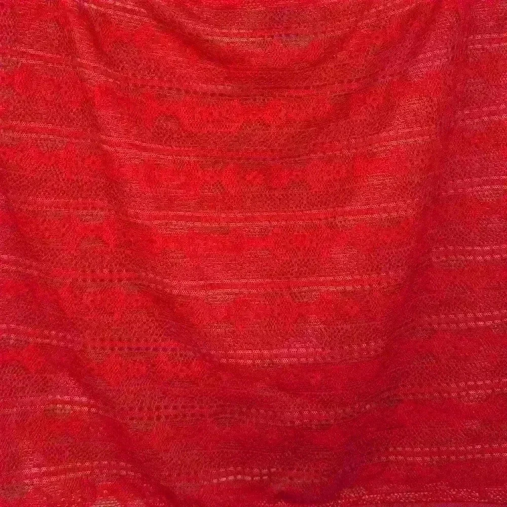 BCBG Maxazria Ivanna Hibiscus Crop
Top Red Lace - Picture 5 of 7